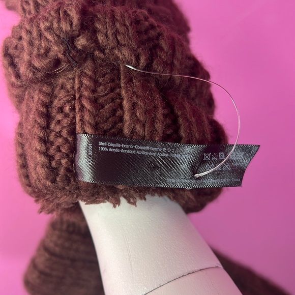 Fingerless arm warmer brown - Picture 4 of 7